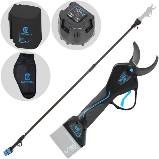 Campagnola NOVA 40 - Forbice elettrica a batteria su asta 150-220cm - 21.6V 5Ah
