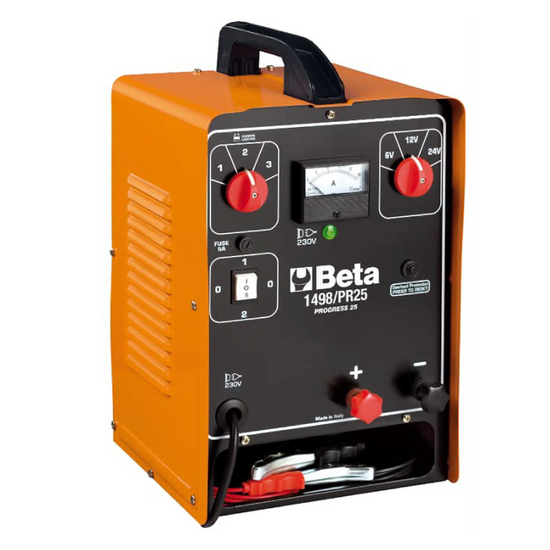 Beta 1498/PR25 - Caricabatterie portatile - 6/12/24V - Monofase