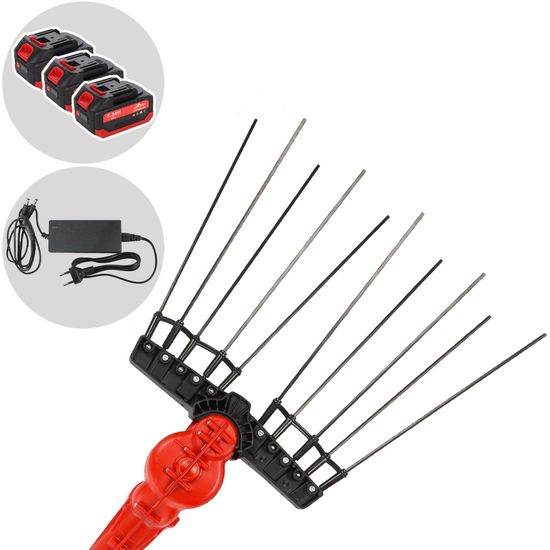 Aima Twigo Cordless - Abbacchiatore elettrico a batteria - Asta telescopica in alluminio 195-300cm - 3 x 21V 5.2Ah