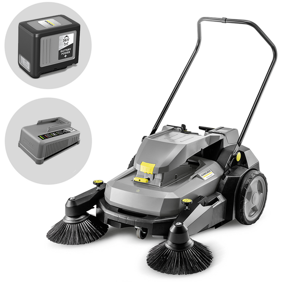 Karcher KM 70/30 C Bp 2SB - Spazzatrice a batteria con cesto di raccolta - 36V 6Ah