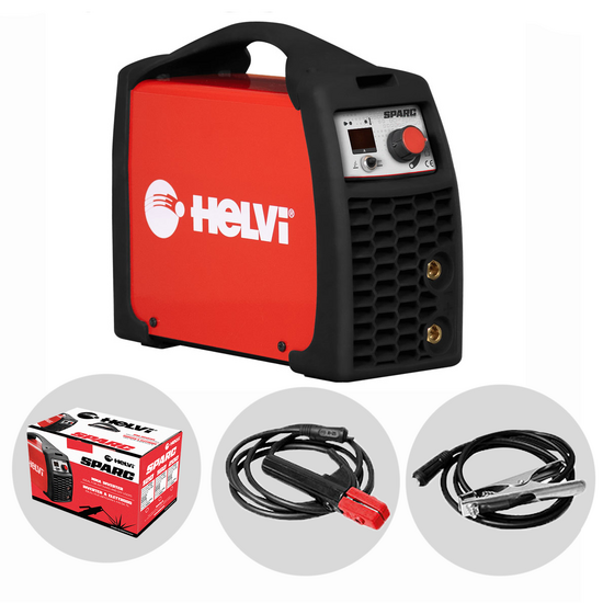 Helvi Sparc 200 - Saldatrice Inverter (MMA) + Kit, corrente continua (DC)
