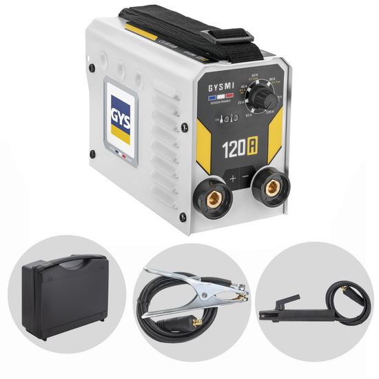 Gys Gysmi 120A - Saldatrice Inverter (MMA) - Kit valigetta - Corrente continua (DC)