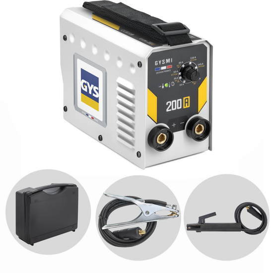 Gys Gysmi 200A - Saldatrice Inverter (MMA) - Kit valigetta - Corrente continua (DC)