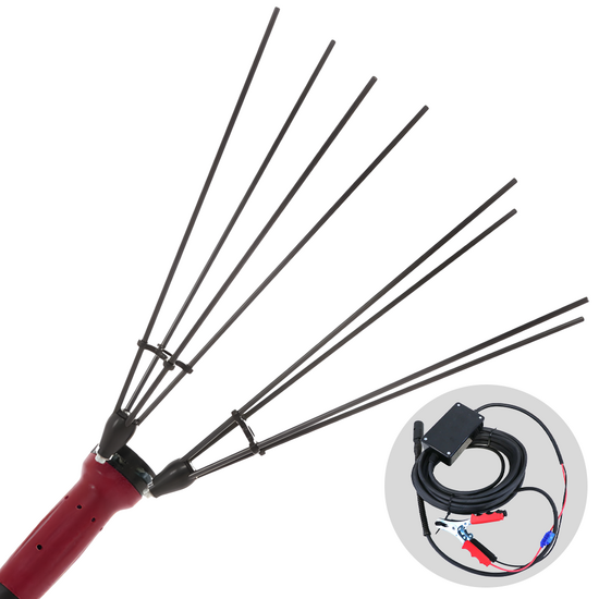 Archman AB01 - Abbacchiatore elettrico con asta telescopica - 220-315 cm - Con cavo per collegamento a batteria 12V