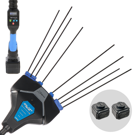 VESCO GALAXY XR21T.1 CARBON - Abbacchiatore con batteria a litio - Asta telescopica in carbonio 210-320 cm - 2x 21.6V 4.5Ah