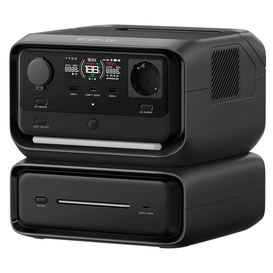 EcoFlow River 3 Max - Power Station Batteria Portatile - 600W - 572 Wh/22.4V