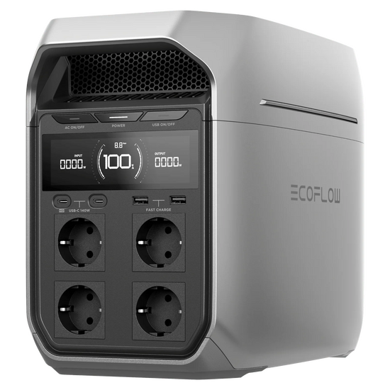 EcoFlow Delta 3 Plus - Batteria PowerStation Portatile - 1800W - 1024 Wh/51.2V