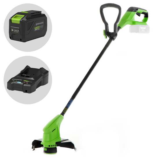 Greenworks G24ST25 - Tagliabordi a batteria - 24V 8Ah