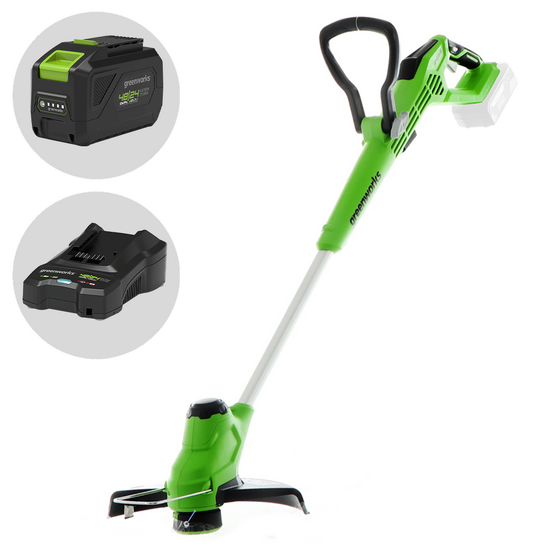Greenworks G24LT28 - Tagliabordi a batteria - 24V 8Ah