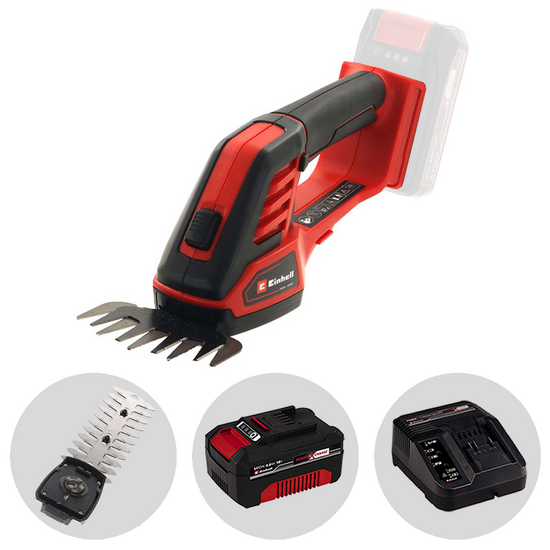 Einhell GE-CG 18/100 Li - Forbice tagliaerba a batteria - Tagliasiepi - 18V 4Ah