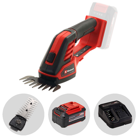 Einhell GE-CG 18/100 Li - Forbice tagliaerba a batteria - Tagliasiepi - 18V 5.2Ah