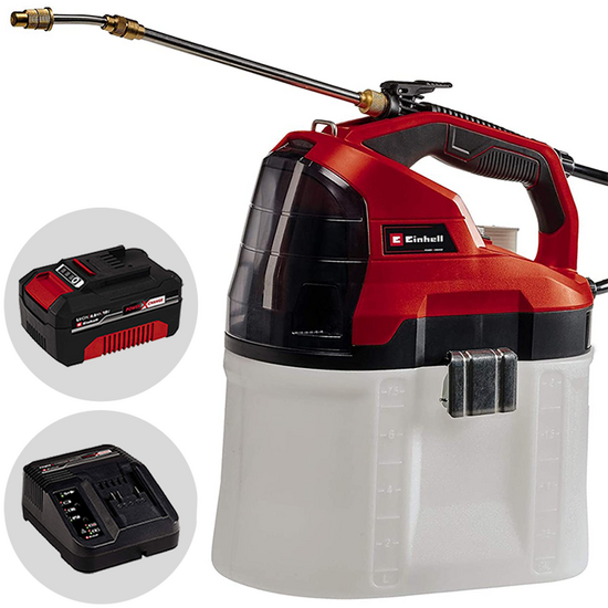 Einhell GE-WS 18/75 Li - Pompa irroratrice a tracolla a batteria 7.5L - 18V 4Ah