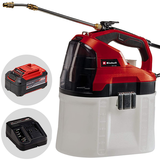 Einhell GE-WS 18/75 Li - Pompa irroratrice a tracolla a batteria 7.5L - 18V 5.2Ah