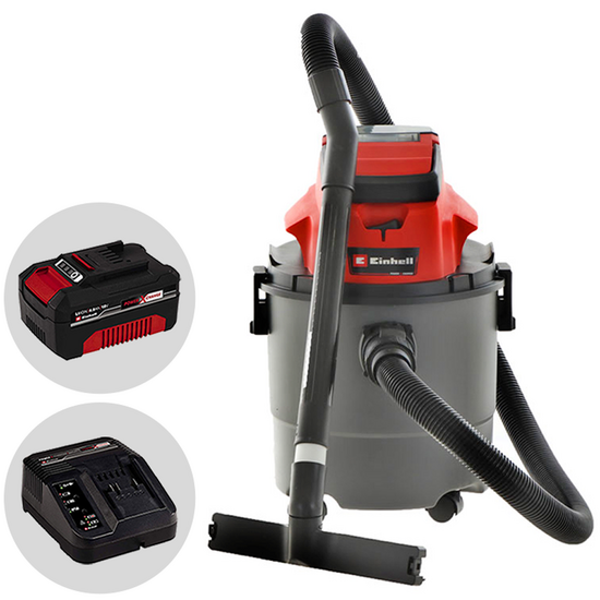 Einhell TC-VC 18/15 Li - Bidone aspiratutto a batteria - 18V 4Ah