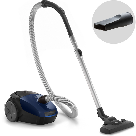 Philips PowerGO blu FC8240/09 - Aspirapolvere a traino - Con sacco da 3L - 900W