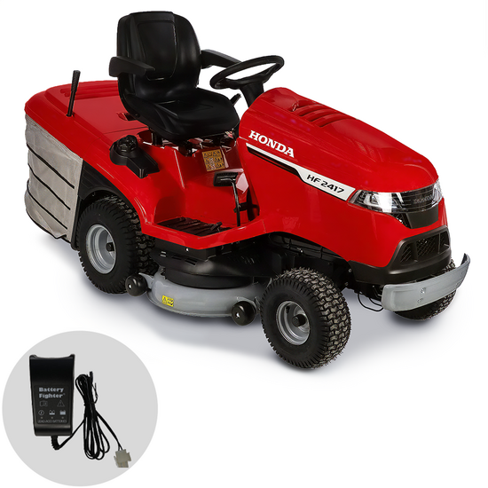 Honda HF 2417 HME - Trattorino tagliaerba - Cambio idrostatico - Motore Honda GCV530 - Cesto di raccolta e mulching