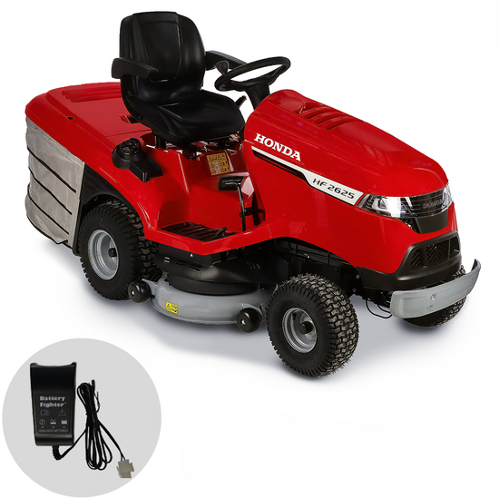 Honda HF 2625 HTE - Trattorino tagliaerba - Cambio idrostatico - Motore Honda GXV690 - Cesto di raccolta con svuotamento elettrico e mulching