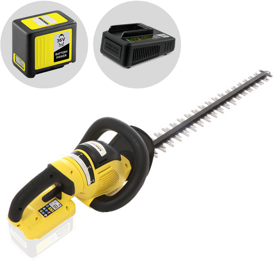 Karcher HGE 36-60 - Tagliasiepi a batteria 36V 5Ah - Lama da 60 cm