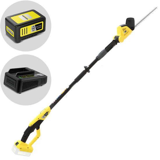 Karcher PHG 18-45 - Tagliasiepi su asta di prolunga telescopica a batteria 18V/5Ah