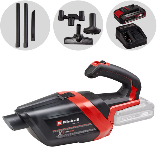 Einhell TE-HV 18/06 Li - Aspirapolvere portatile a batteria - 18V 2.5Ah