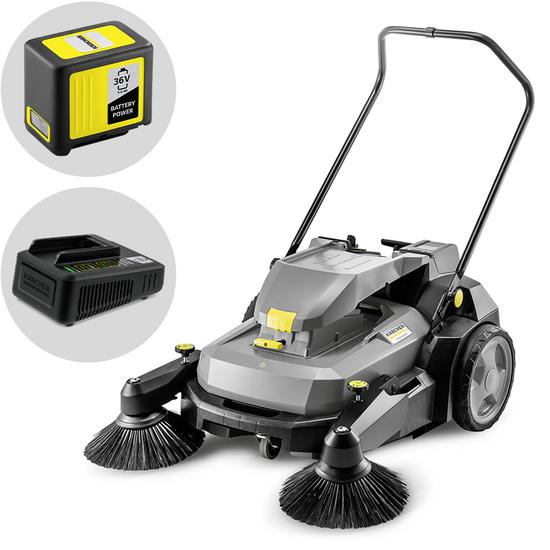Karcher KM 70/30 C Bp 2SB - Spazzatrice a batteria con cesto di raccolta - 36V 5Ah