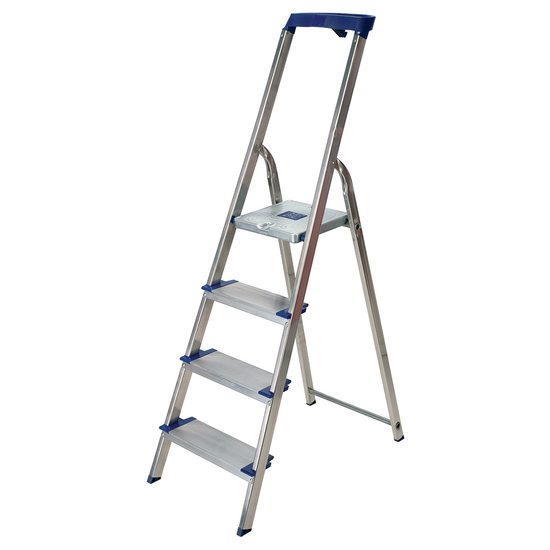 Facal Maxi, 4 gradini, 1.45 mt - Scalandrino in alluminio con cavalletto