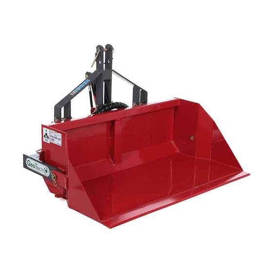 OUTLET - PICCOLI DIFETTI ESTETICI - GeoTech 120 cm - Paletta posteriore idraulica per trattore - Serie media - Portata 300Kg