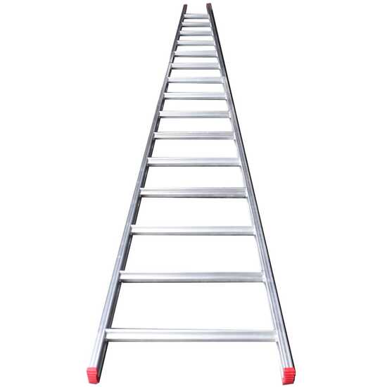 OUTLET - DIFETTI ESTETICI - Scala agricola conica professionale in alluminio S110L16 4,50 mt, 16 gradini