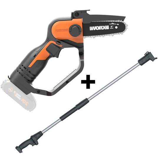 Worx WG324E.9 - Potatore manuale a batteria 20V - SENZA BATTERIE E CARICABATTERIE