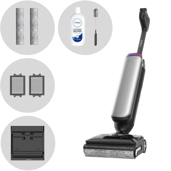 Tineco Floor One S9 Artist Premium - Lavapavimenti a batteria smart - 3 in 1: lava, asciuga e aspira