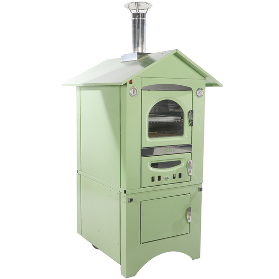 Clementi Smart - Forno a legna per pizza da esterno - 80 x 45 cm - Verde
