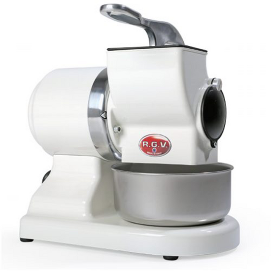 OUTLET - UTILIZZATO PER PROVA - RGV Robusta White - Grattugia elettrica da tavolo in alluminio - 450W