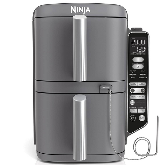Ninja Double Stack XL SL451EU - Friggitice ad aria 9,5 L - Sistema SmartCook