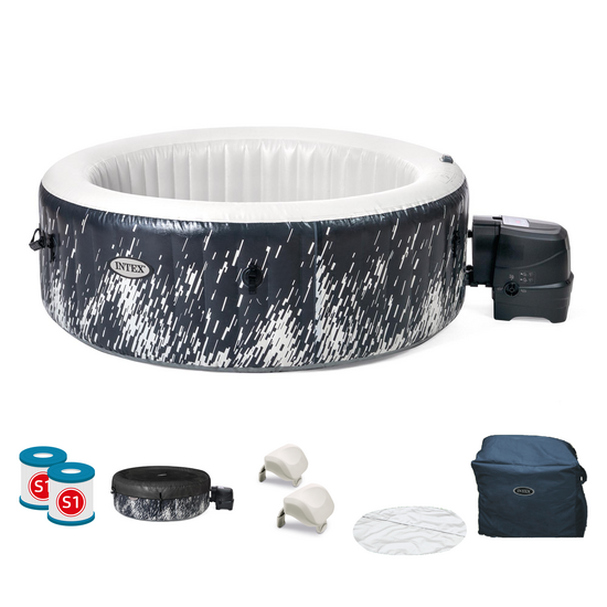 OUTLET - DA ESPOSIZIONE - Intex Glow Deluxe Bubble Spa - &Oslash;196x71 cm - Piscina idromassaggio spa 28494EX