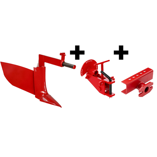 Assolcatore AS1-5 con attacco a due bulloni registrabile e barra portattrezzi - Per motocoltivatori da 6-10HP