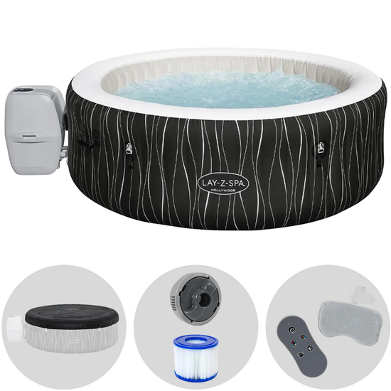 Bestway Lay-Z-Spa Hollywood AirJet 60059 rotonda - &Oslash;196x66 cm - Piscina idromassaggio spa per 4-6 Persone