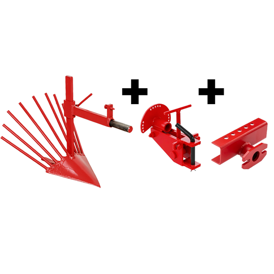 Scavapatate AP-5 con attacco a due bulloni registrabile e barra portattrezzi - Per motocoltivatori da 6-10HP