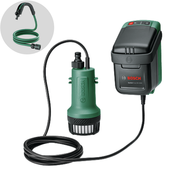 Bosch GardenPump 18V-2000 - Pompa sommersa a batteria - SENZA BATTERIA E CARICABATTERIA