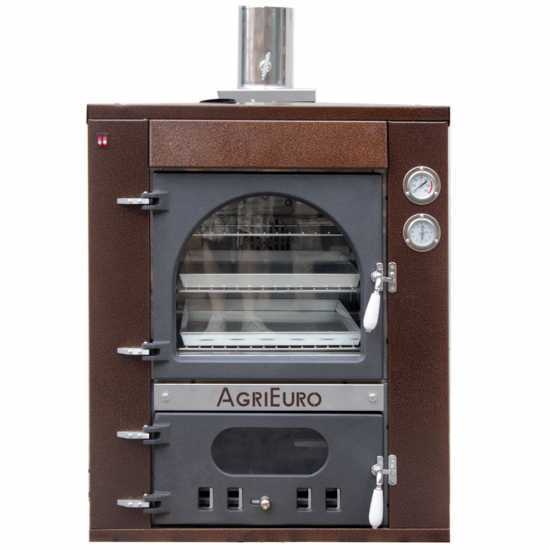 Forno a legna da incasso Medius 80 Deluxe INC INOX - Smalto ramato