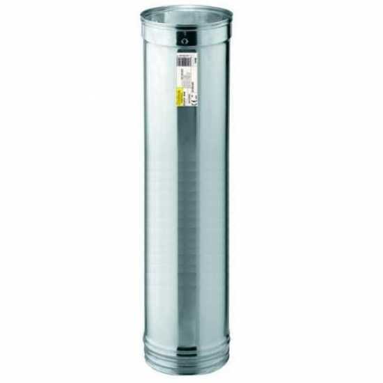 Prolunga canna fumaria da 100 cm in acciaio inox &Oslash; 13 cm x Forni a legna