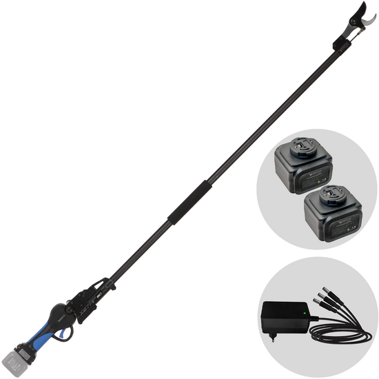 VESCO X37AF - Forbice elettrica su asta a batteria - 160 cm - 2x 21.6V 2.5Ah