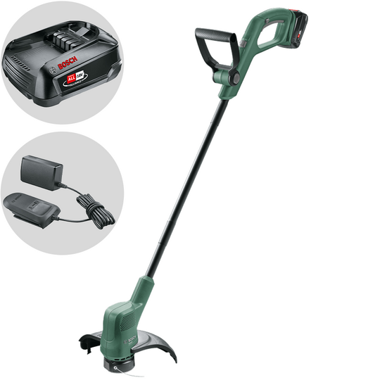 Bosch EasyGrassCut 18-260 - Tagliabordi a batteria - 18V 2.5Ah + in omaggio 1 batteria 18V 2.5Ah e caricatore AL 18V-20