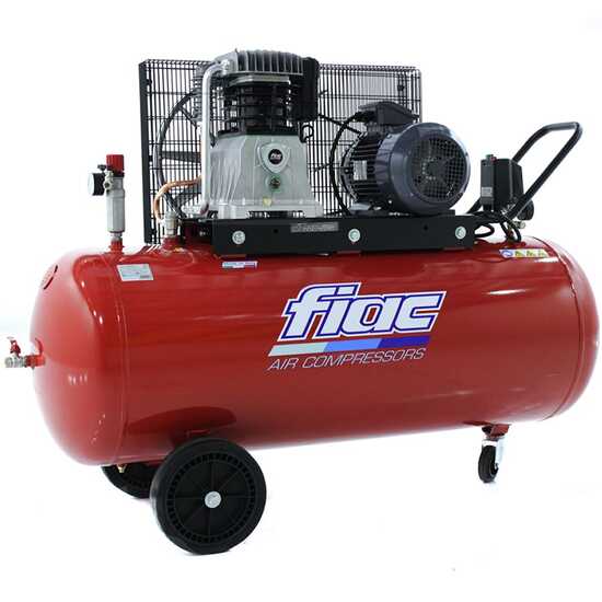 FIAC AB 300/598 - Compressore aria elettrica trifase a cinghia - Motore 5.5 HP - 270 lt