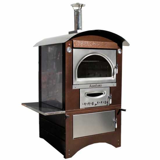 Forno a legna AgriEuro Maximus 80 Deluxe EXT Inox – in Offerta su AgriEuro