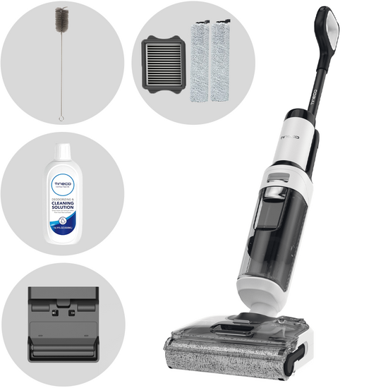 Tineco Floor One S5 Stretch Extreme - Lavapavimenti a batteria smart - 3 in 1: lava, asciuga e aspira