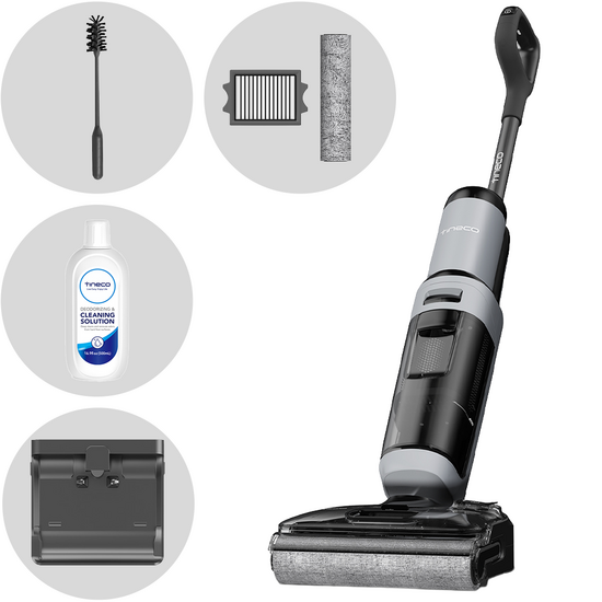Tineco Floor One i5 Stretch Plus - Lavapavimenti a batteria - 3 in 1: lava, asciuga e aspira