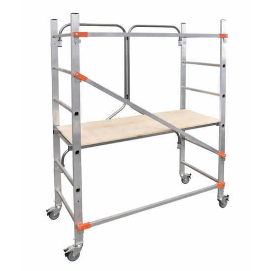 Gierre Flecto - Trabattello in alluminio - Pieghevole - Altezza 1.95 m