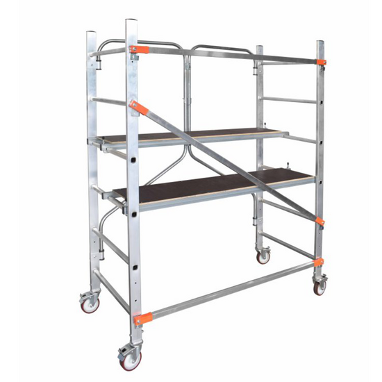 Gierre Flecto Pro - Trabattello in alluminio - Pieghevole - Altezza 1.95 m