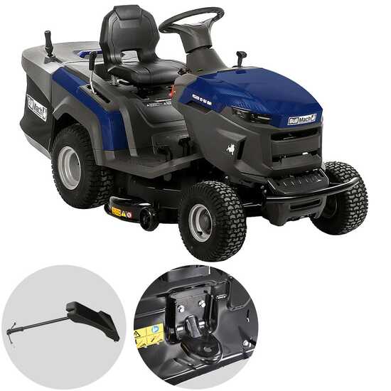 BullMach PEGASO 95-160 RMH - Trattorino tagliaerba con cambio idrostatico - Cesto di raccolta - Mulching