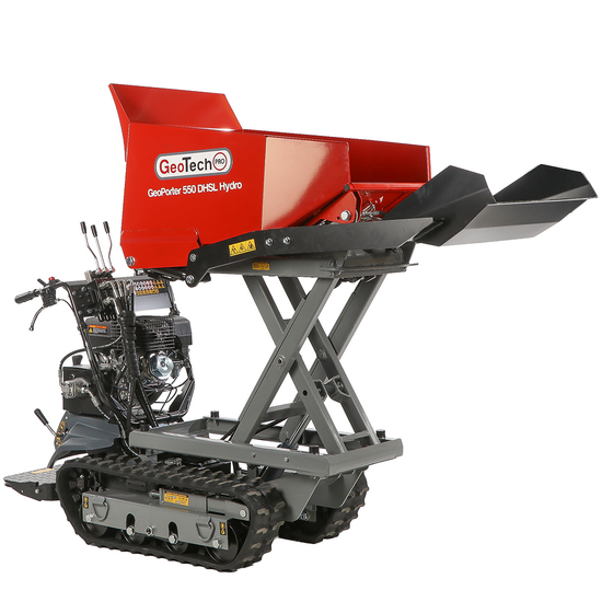 GeoTech-Pro GeoPorter 550 DHSL Hydro - Motocarriola cassone alzabile a pantografo